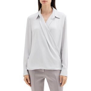 Theory Womens  Wrap Blouse